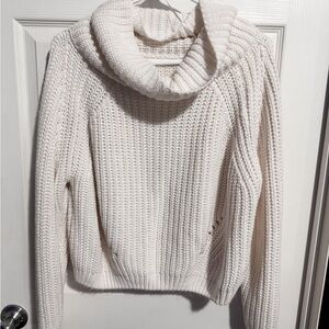 Moon & Madison Cream Crowl Neck Sweater